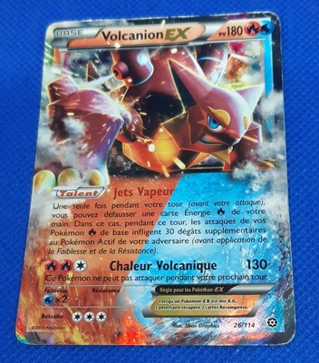 carte pokemon  ex volcanion pv 180