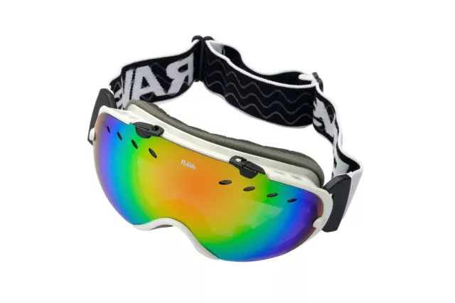 Ravs Unisex Maschera da Sci - Occhiali Snowboard per Alpine SPORTS senza Telaio