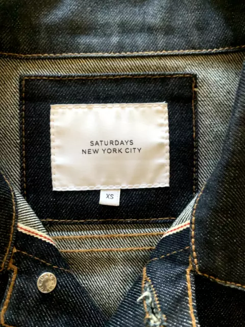 Saturdays NYC Emil Denim Trucker Jacket XS (Cone Mill Denim) 3