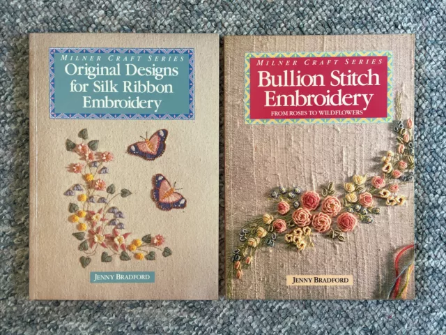 2x Milner Craft Series: Silk Ribbon Embroidery & Bullion Stitch by Jen Bradford