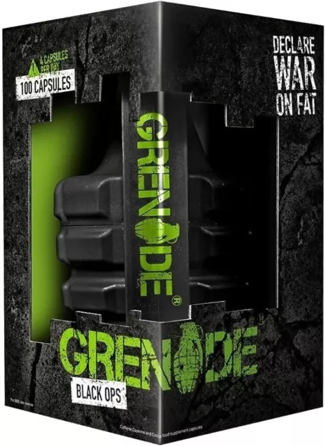 Grenade Black ops Weight Management Capsules pack of 100 Capsules UK new fast