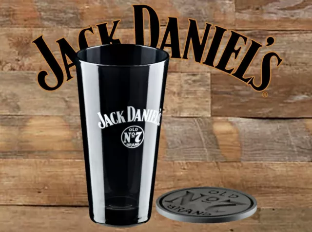 Jack Daniels Old No. 7 Tall Mixing Glass Gift Set - Coaster - Tennessee Whiskey