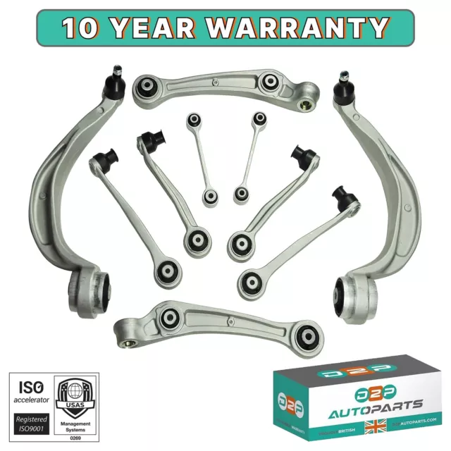 Front Suspension Wishbones Track Control Arms Links Kit For Audi A4 (B8) A5 (8T)