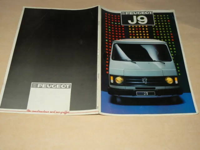 Catalogue Prospectus Fourgon Peugeot J9 Gamme 87 Camion Truck Prospekt Brochure