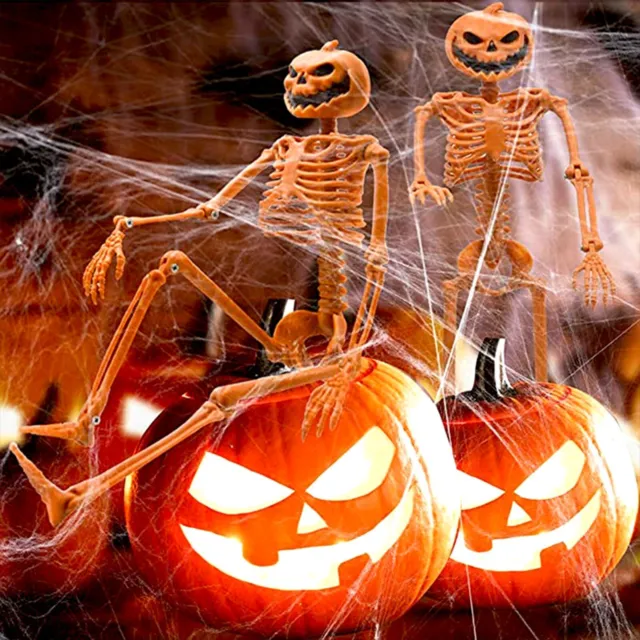 Party Decorations for Women Small Halloween Skeleton Statues Perfect For Scary
