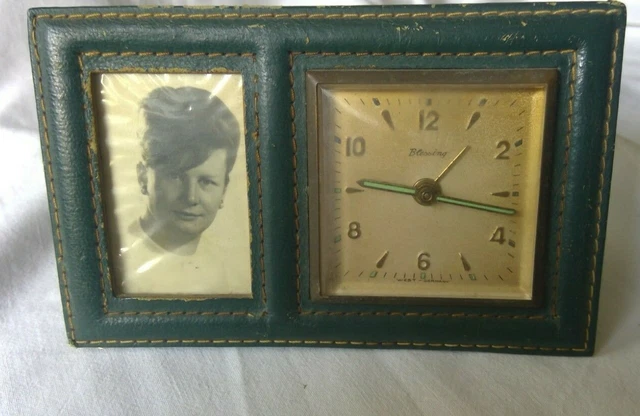 Orologio Sveglia Blessing West Germany Con Portafoto - Vintage