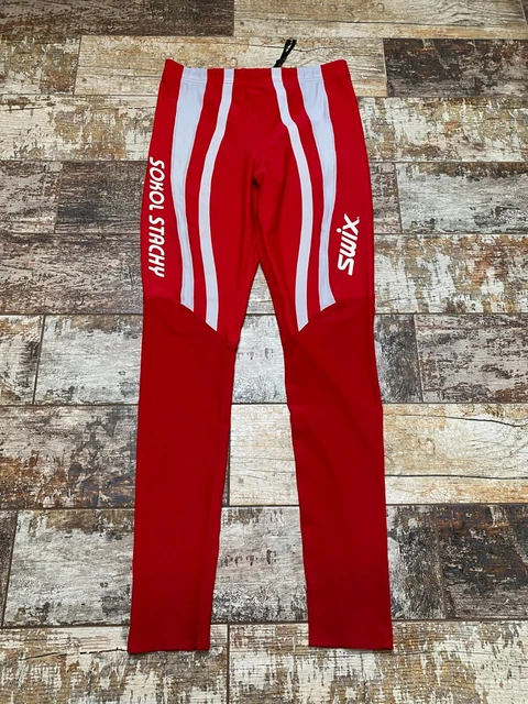 Swix Men's Red Activewear Leggings Trousers Size L