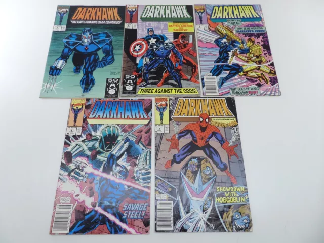 Marvel Comics Darkhawk 3 4 5 Newsstand Lot 6 7 Origin 1991 VG to FN