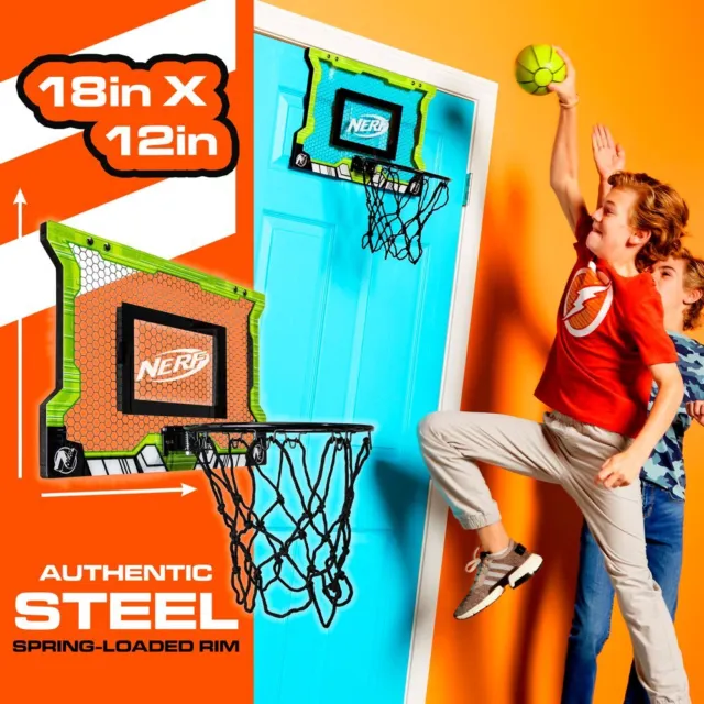 Nerf Mini Basketball Hoop Pro Over The Door With Ball 18 In. X 12 In.