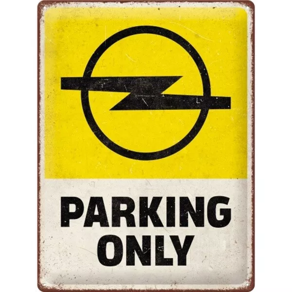 Opel Parking Only Blechschild Nostalgie Schild 40 cm Neu