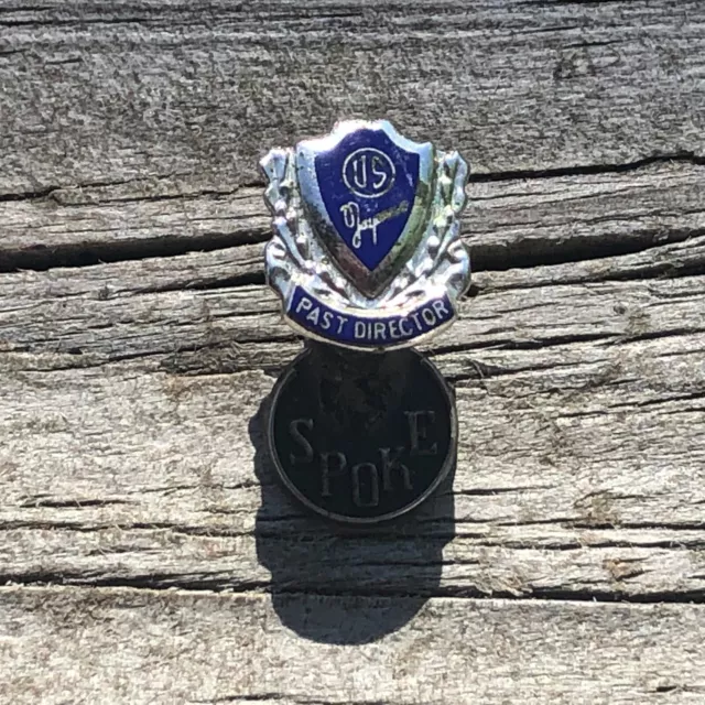 Vintage US Jaycees Past Director Lapel Pin SPOKE Charm S4
