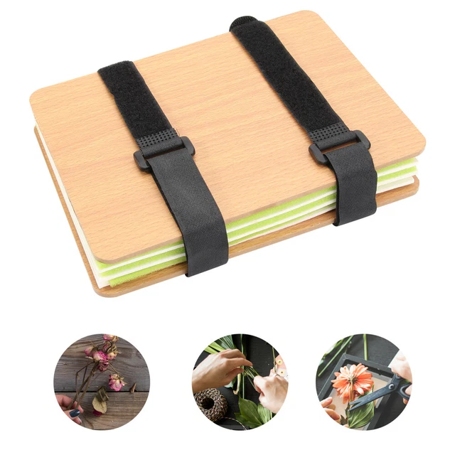 Emprendedor de madera estudiante flores secas kit prensa de hojas