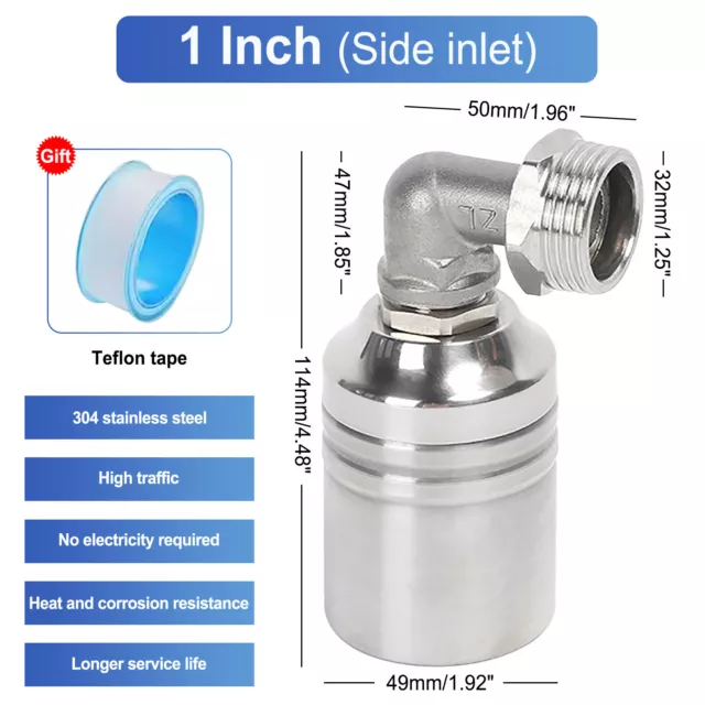 304 Stainless Steel Fully Automatic Water Level Control Float Valve Tap Fittings