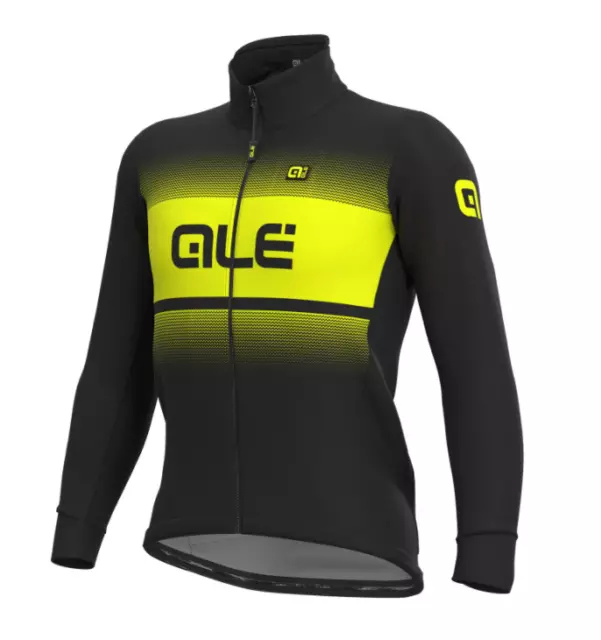 Ale' Jacke Solid Blend Dwr Schwarz Gelb Fluo