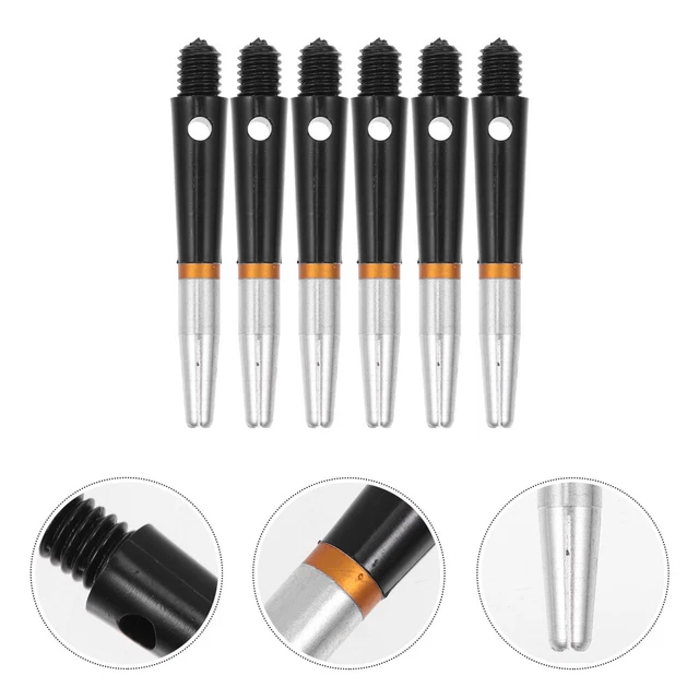 6 Pcs Dart Game Rod Plaything Accessories Shafts Flights Kit Aluminum