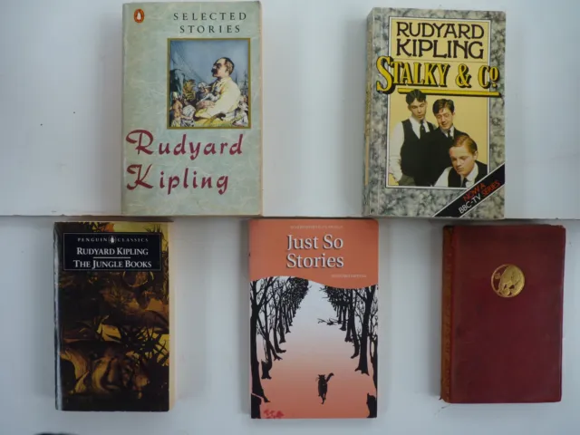 Rudyard Kipling - Job Lot Five Fiction Books; I H/B 4 P/B