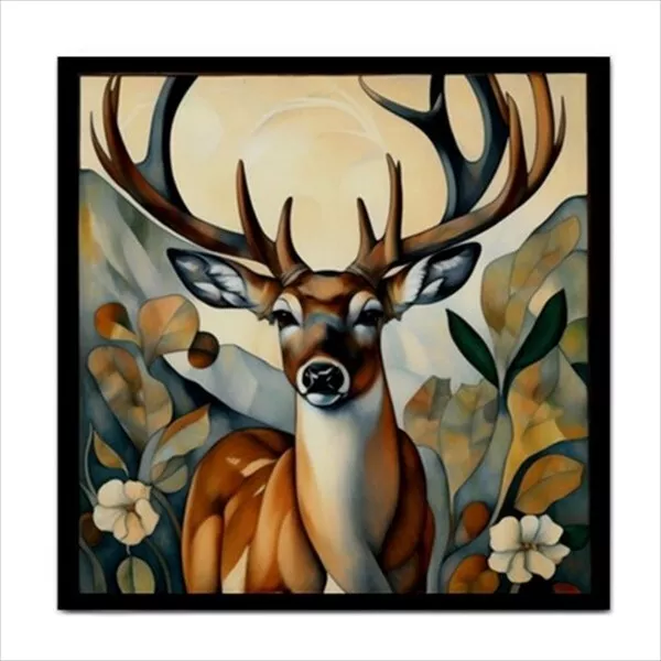 Deer Buck Stag Ceramic Tile Decorative Backsplash Wall Art Nouveau