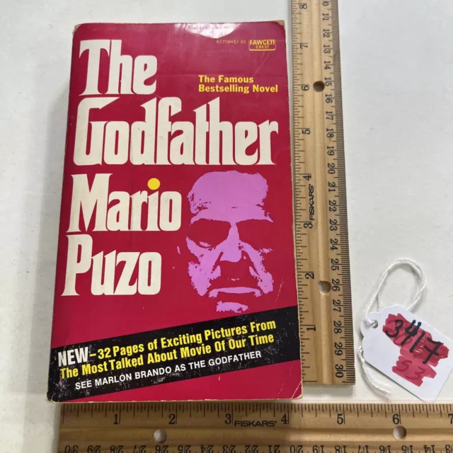 The Godfather Mario Puzo 1969 Film Tie-In Vtg 1972 Marlon Brando Mafia Crime 2