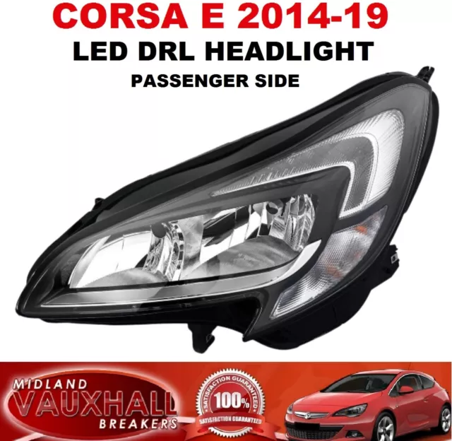 Opel Corsa D front headlights led Sonar black