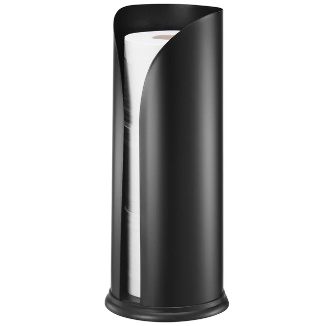 Porta Carta Igienica In Bamb&ugrave; Navaris | Portarotoli Da Terra 15x15x33 Cm Per 3 Rotoli