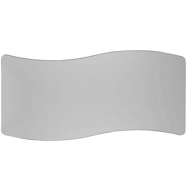 Flash Furniture 26"W x 60"L Rectangular Wave Flexible Collaborative Grey Thermal