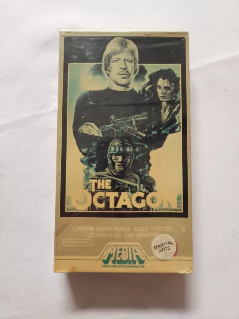 THE OCTAGON CHUCK Norris VHS Tape, COMPLETE/TESTED SEE PHOTOS