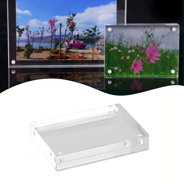Desktop Photo Album Binder Acrylic Tabletop Flip Photo Frame Photo Displays