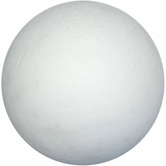 4 Large White Polystyrene Balls 15cm Sphere Lightweight Round Craft
