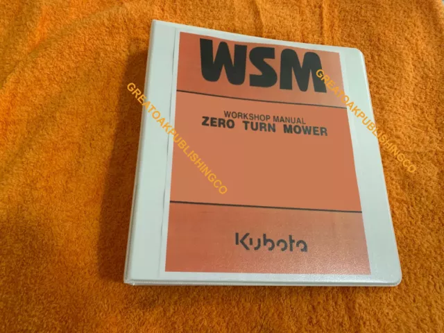 Kubota zd326 zero turn mower Workshop Service Repair Manual 