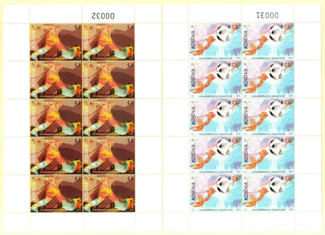 Kosovo Stamp 2018. FIFA World Football Cup - Russia 2018. Mini Sheet MNH