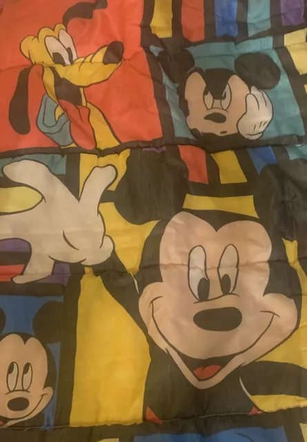 "Saco de dormir de colección Mickey Mouse ilimitado Disney World Goofy Pluto 30"" x 57"""