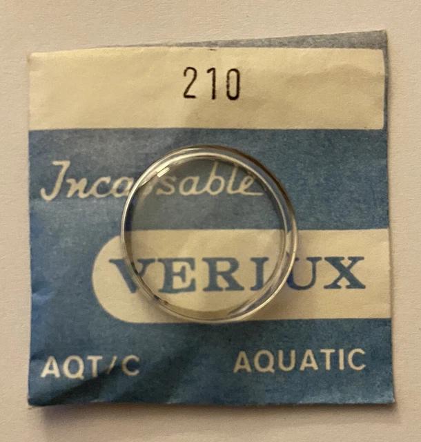 Verre De Montre Verlux – Plexi Métallisé, Diamètre 280, Pour Montres De Plongée Vintage – Neuf