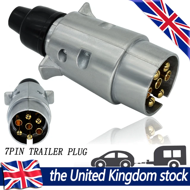 HEAVY DUTY ELECTRIC Trailer Towing Plug Wiring 12V 7 Pin Connector