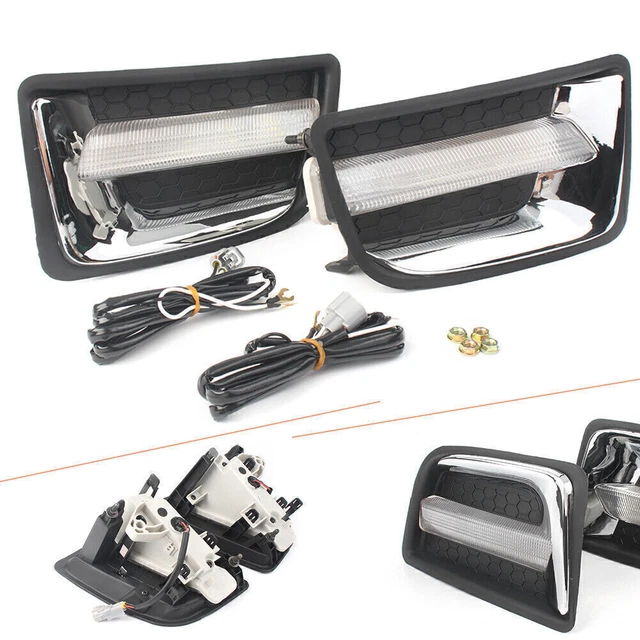 DC 12V LED Guida diurna Giorno DRL Lampada nebbia per Isuzu D-MAX 2014-2015 mo