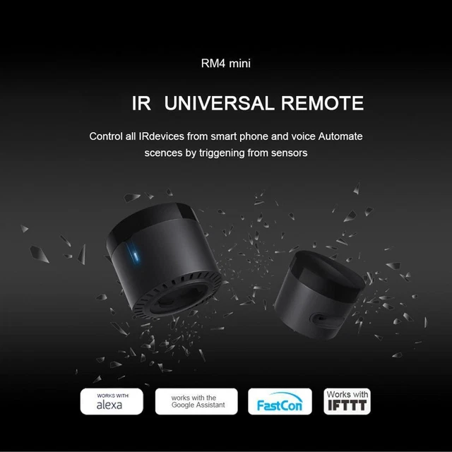 Broadlink RM4 Mini WiFi IR Remote Control Universal Wireless Smart Controller