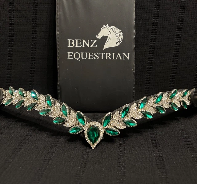 FSS 4 Row SUPER BLING Rhinestone Crystal Browband – Clear, All Sizes & Colors Available - View #3
