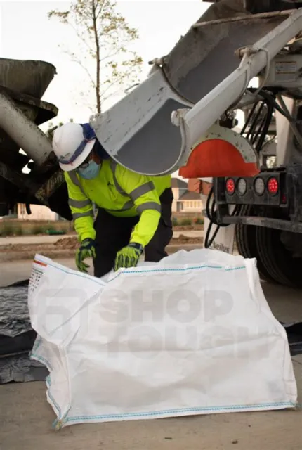 Concrete Washout Bags 40x40x24 - FIBC 3300LB SWL