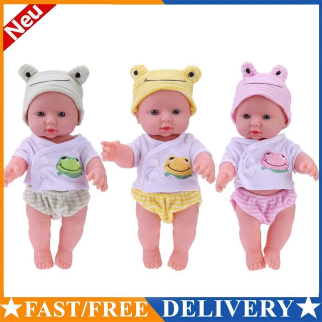 30cm Finished Doll Soft Elastic PVC 3D Simulation Baby Dolls Baby Companion Toys