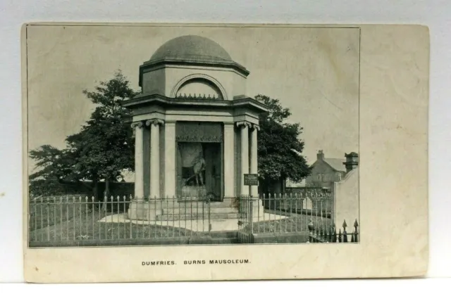 Dumfries Scotland Robert Burns Mausoleum Saint Michaels Cemetery Postcard