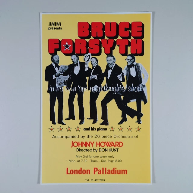 Bruce Forsyth at The London Palladium flyer/poster