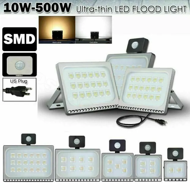 LED Flood Light 500W 300W 200W 150W 100W 50W 30W 20W 10W Outdoor Lamp Spotlight