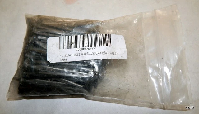 162 PCS Clinch Rosehead Standard Nails 2-1/2" OAL 2