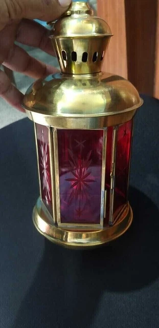Nautische Lampe Messing Antike Bergmannsschiff Öllampe Maritime Messinglampe
