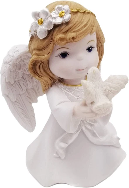 Comfy Hour Faith and Hope Collection Kneeling Brown Hair Praying Girl Angel