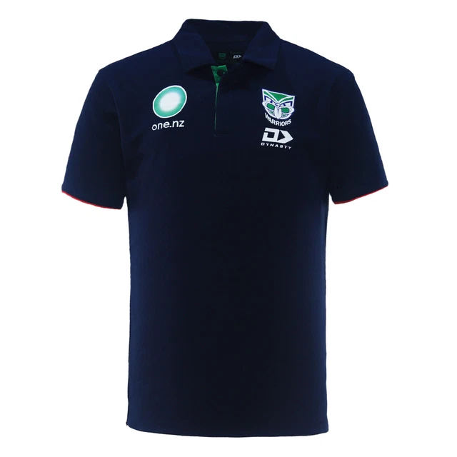 NRL 2024 ALT Media Polo New Zealand Warriors Navy Adult Mens