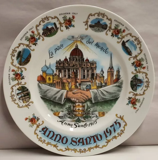 K & A Krautheim Bavaria Anno Santo c1975 Pope Paul VI Holy Year Souvenir Plate