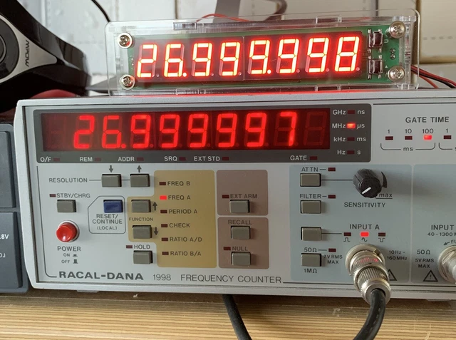 FREQUENCY COUNTER FOR CB radio. - Red Display EUR 43,12 - PicClick IT