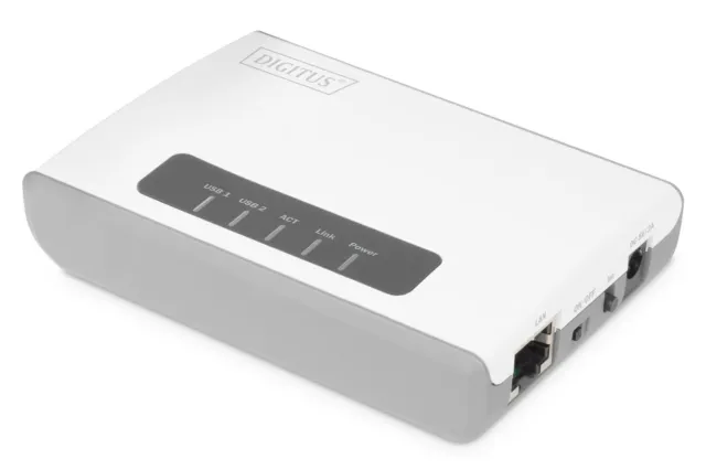 Digitus USB 2.0 Wireless-Multifunktions-Netzwerkserver mit 2 Anschlüssen, 300 M