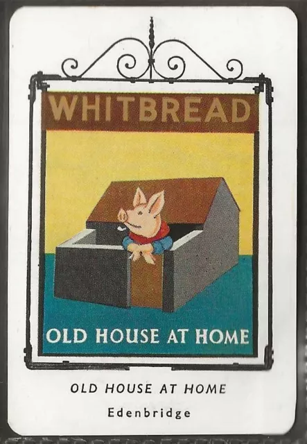 Whitbread-Inn Signs 4Th Series 1953 (Card)-#29- Old House At Home - Edenbridge