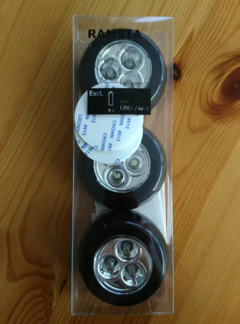 RAMSTA LED mini lamp, battery operated black - IKEA